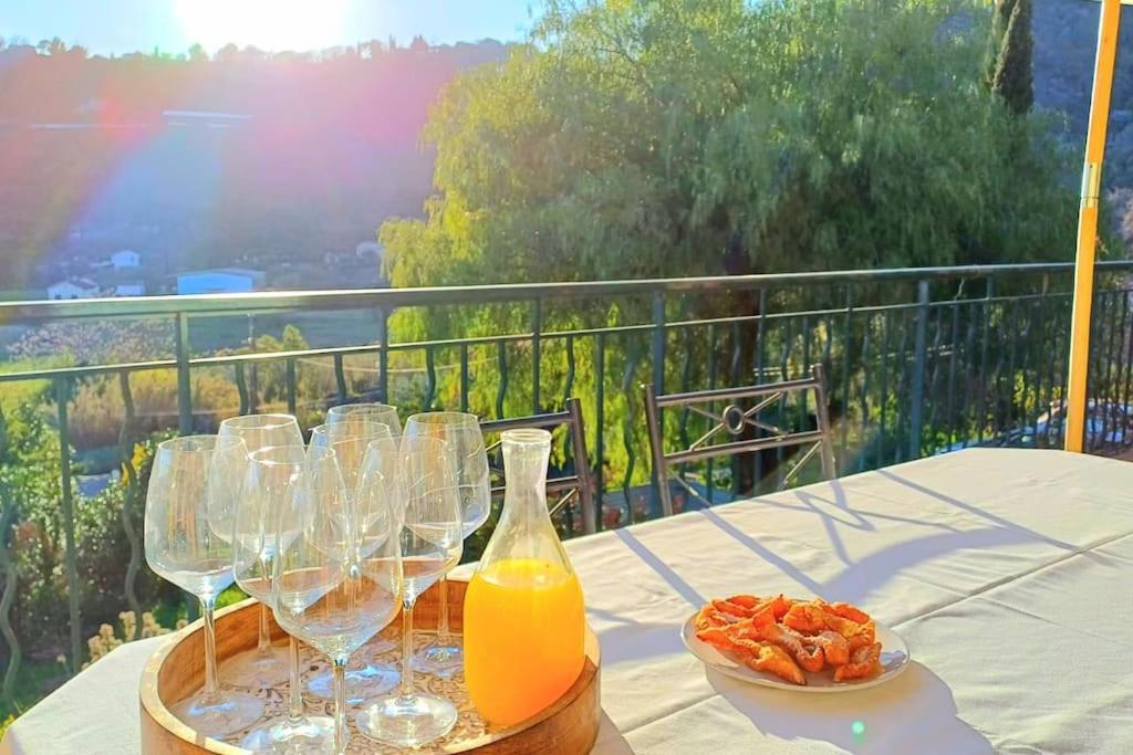 Un Brin De Paille Villa Cagnes-sur-Mer Ruang foto
